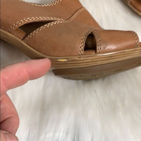 Sofft Tan Leather Dress Shoes Size 8 - Picture 5 of 8